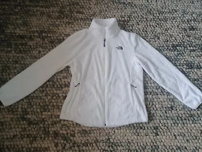 Buy  The North Face Fleece Jacket White Womens Size L Warm Outdoors Hiking Casual  • 19.99£