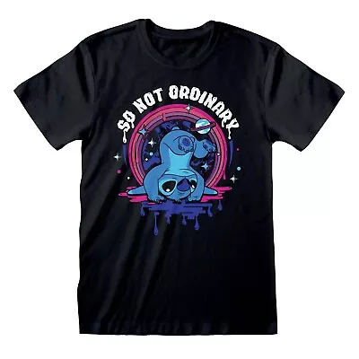 Buy Lilo And Stitch - Not Ordinary Unisex Black T-Shirt Small - Small -  - K777z • 13.80£