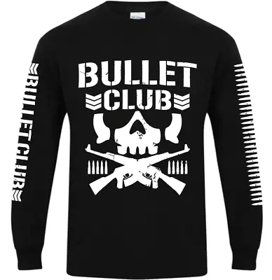 Buy BULLET CLUB Long Sleeve T-shirt - XS-3XL - PRO WRESTLING VILLAIN New Japan NJPW • 22.99£