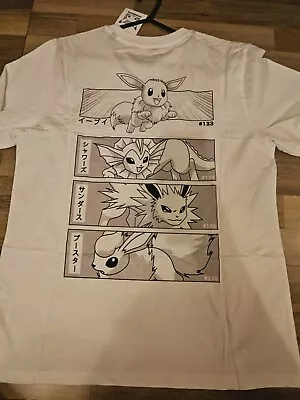 Buy Official Pokémon Eevee Evolution T Shirt Medium New  • 10£