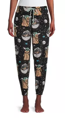 Buy Star Wars L 2X 3X Mandalorian Yoda The Child Women’s Sleep Jogger Pajama Pants • 12.07£