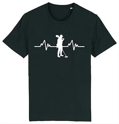 Buy Heartbeat Metal Detecting Detector Treasure Hunter T-Shirt • 9.95£
