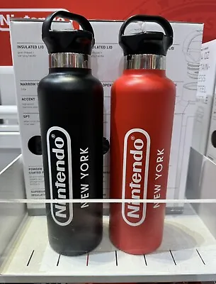 Buy Nintendo NY Stainless Steel Water Bottle Super Mario Luigi Link Merch NEW In Box • 48.25£
