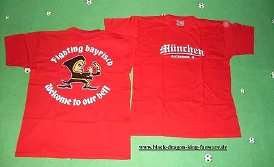 Buy Munich T-Shirt  Fighting Bay..  S-XL + New + Red-white + 100% Cotton + • 16.43£