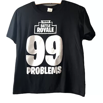 Buy Fortnite Boys T Shirt Battle Royale ‘99 Problems’ Gildan  Size XL Youth 34” • 8£