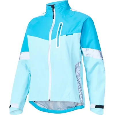 Buy Madison Protec Women's Waterproof Cycling Jacket, Caribbean Blue / Blue Radiant • 24.99£