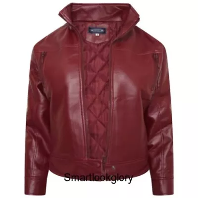 Buy PU Soft Leather Jacket Coat Outwear For Girls Boys • 7.99£