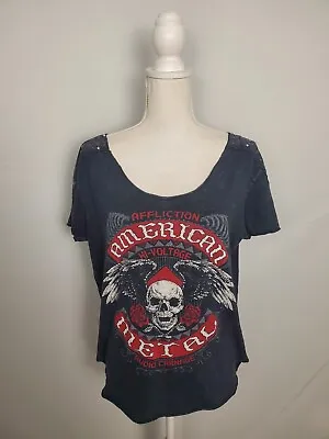 Buy Affliction American Metal Hi-Voltage Audio Carnage T-Shirt Women’s Medium • 26.01£