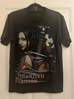 Buy Marilyn Manson * Vintage T-Shirt * Black Graphics Cotton * Medium M • 9.99£