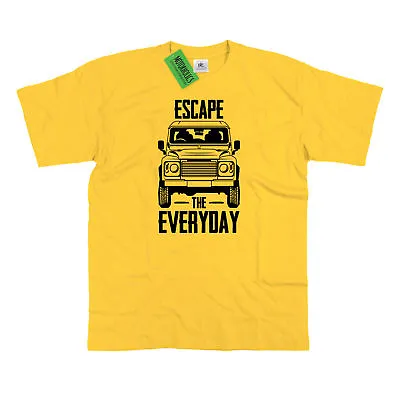 Buy Landrover Defender 90 110 Escape The Everyday Off Road Land Rover Mens T Shirt • 12.99£