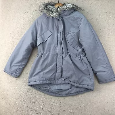 Buy H&M Grey Hooded Outdoor Experience Insulated Puffa Jacket Women UK Small • 17.99£