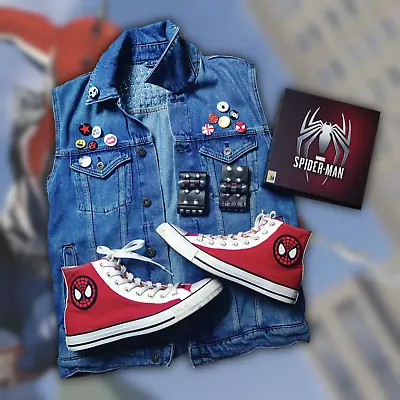 Buy Marvel Spider-Punk Costume Jacket Converse & Web Shooters Spider-Man PS4 / PS5 • 124.99£