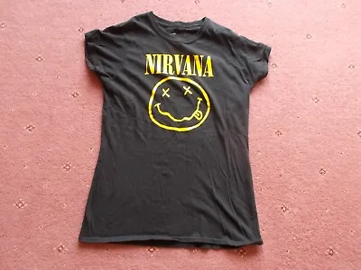 Buy Ladies Womens Nirvana T-shirt Approx 35 Inch Chest • 4.99£
