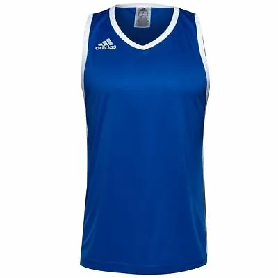 Buy Adidas Essential Kit 3.0 Sleeveless V-Neck Blue Mens Vest S07286 • 17.99£