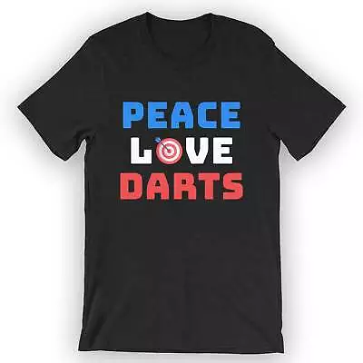 Buy Unisex Peace. Love. Darts. T-Shirt Darts Player • 24.93£