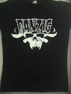 Buy DANZIG LADY FIT T-SHIRT/misfits/dark/horror Punk/wave/gothic/heavy Metal/doom • 10.27£