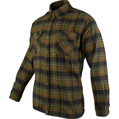 Buy Jack Pyke Flannel Shirt Brown Mens Clothing Hiking Outdoor Fast UK Dispatch • 22.95£