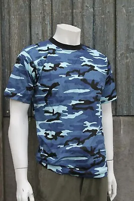 Buy Highlander Blue Urban Cotton T-Shirt Camouflage Midnight Camo  • 4.99£