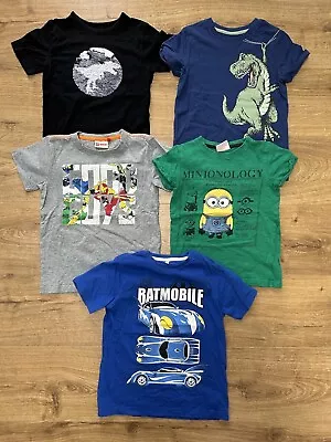 Buy Boys 5-pack T-Shirt Bundle, Multi Colour, 6 Years, Used • 10£