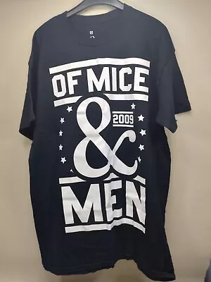 Buy Official Of Mice And Men Mens Black T Shirt Of Mice And Men Tee • 9.95£