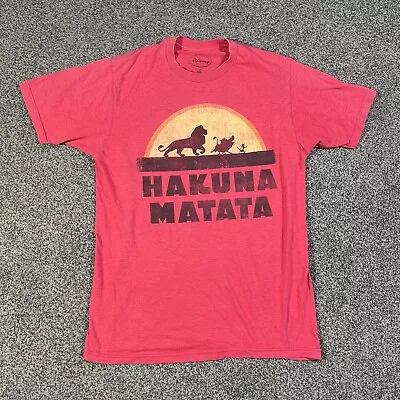 Buy Disney Lion King T Shirt Unisex Size Medium  Hakuna Matata Simba Graphic Tee • 6.95£