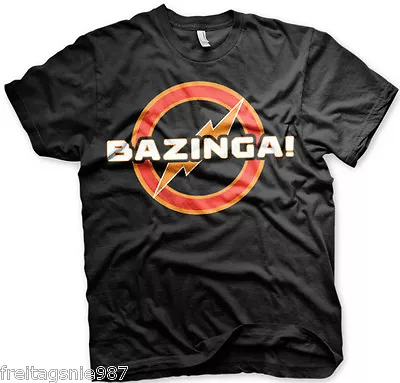 Buy Big Bang Theory Bazinga T-Shirt Cotton Officially Licensed • 29.80£