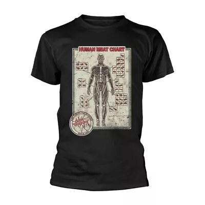 Buy CATTLE DECAPITATION - HUMAN MEAT CHART BLACK T-Shirt Medium • 19.11£