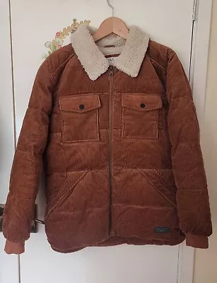 Buy Kids Corduroy M&S Puffer Jacket Size 13-14years • 15£