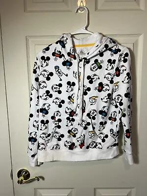 Buy Disney Hoodie Sweatshirt Pullover Mickey Minnie Donald Goofy Pluto Faces SZ S • 13.45£