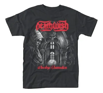 Buy DEATHWISH - AT THE EDGE OF DAMNATION BLACK T-Shirt Medium • 8.22£