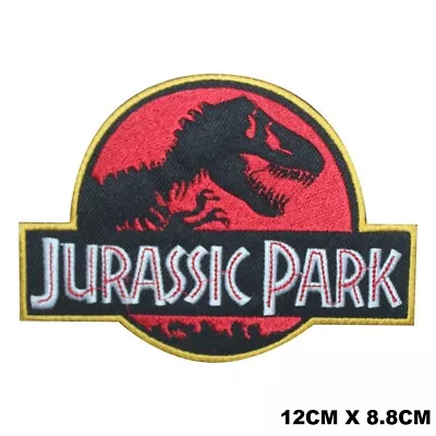 Buy Jurassic Park Movie Logo Embroidered Patch Iron On/Sew On Patch Batch • 2.09£