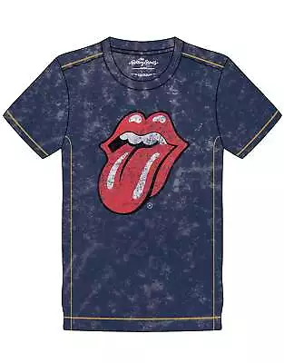Buy The Rolling Stones Classic Tongue Snow Wash T Shirt • 17.95£