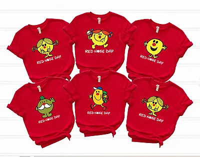 Buy New Kids Adults Comic Relief Happy Red Nose Day 2024 Funny T-Shirt Top Unisex • 5.99£