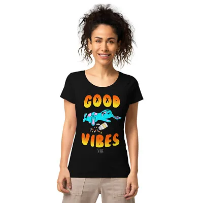 Buy Women’s Basic Organic T-shirt GOOD VIBES • 25.07£