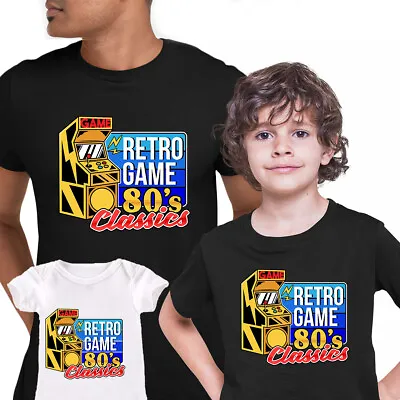 Buy Game Classics Retro Game T-shirt 80's Collection Funny Gift Tee Top Xmas • 14.99£