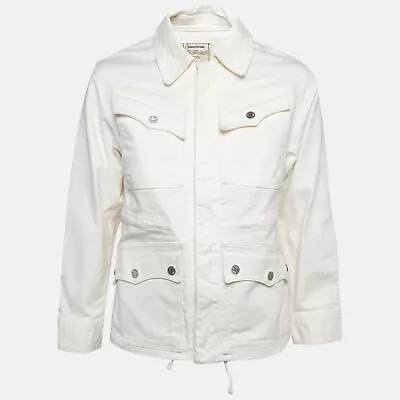 Buy Zadig & Voltaire White Kimi Cotton Drill Denim Jacket XS • 261.42£