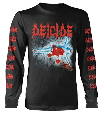 Buy Deicide Once Upon The Cross Black Long Sleeve Shirt OFFICIAL • 30.39£