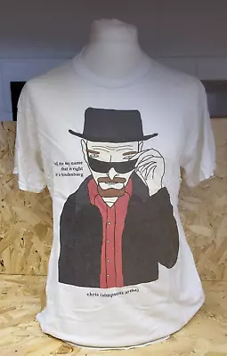 Buy Chris Simpsons Artist Heisenberg Breaking Bad T-shirt Large White Rare • 5.99£