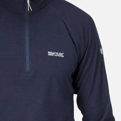 Buy Regatta Elson II Mens Jumper Sweatshirt Half Zip Micro Fleece Jacket Top RRP £35 • 14.99£