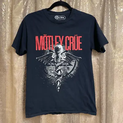 Buy Motley Crue Black Red Dr Feelgood 80s Band T-Shirt, Small • 18.78£