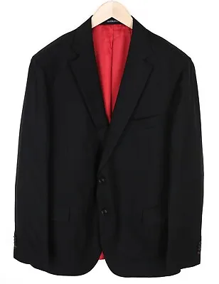 Buy SUITSUPPLY Sienna Men Blazer UK48R Black Pure Revenge Wool S150s Twill Classic • 143.99£