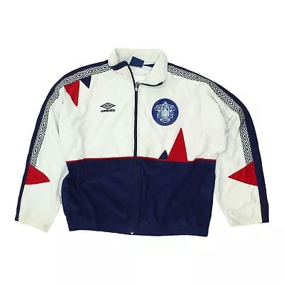 Buy Umbro White Blue Training Jacket | Vintage 90s Tracksuit Top Sportswear VTG • 30£