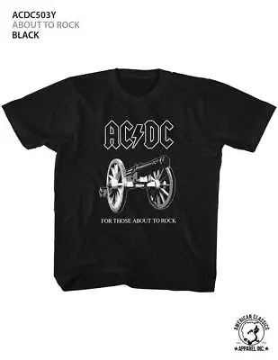 Buy AC/DC About To Rock Black Children's T-Shirt • 19.36£