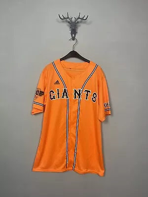 Buy Mens Japanese Baseball Retro Adidas Giants Yomiuri Jersey Shirt T Shirt M/L • 14.99£