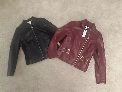 Buy Women's Black Michael Kors And Burgundy Calvin Klein Jackets Size S • 43.43£