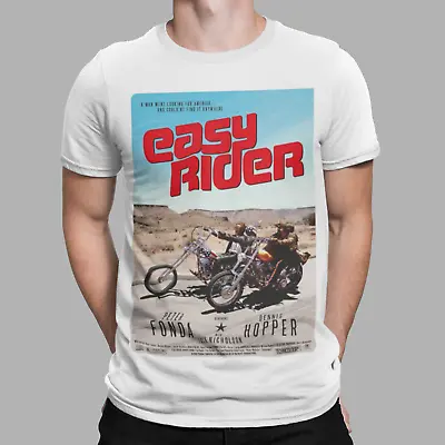 Buy Easy Rider T-shirt Biker 60s 70s Retro Movie Poster Biker USA Film Tee Gift  • 6.99£