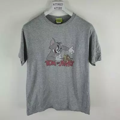 Buy Tom And Jerry T Shirt Mens Grey Large G2 • 8.99£
