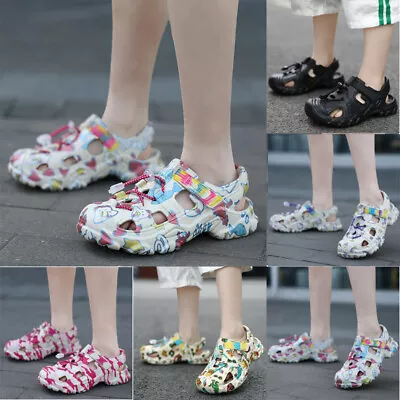Buy Boys Girls Clog Mules Slipper Garden Beach Sandals Children Shower Shoes Size 1 • 11.49£