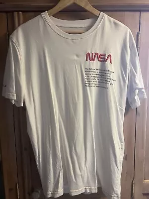 Buy Heron Preston NASA White T Shirt Large Fall Winter 1990 Italy • 9.99£