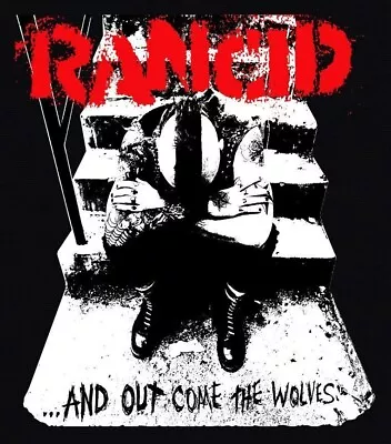Buy Rancid And Out Come The Wolves Black Denim Jacket Punk Rock XL Sleeved Version • 72£